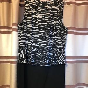 NWOT. DKNY Zebra Print Dress